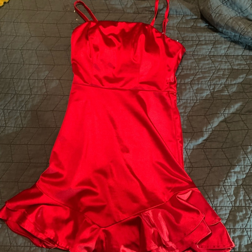 red homecoming dress short